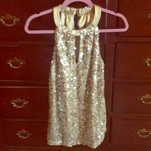 TAHARI sequins blouse